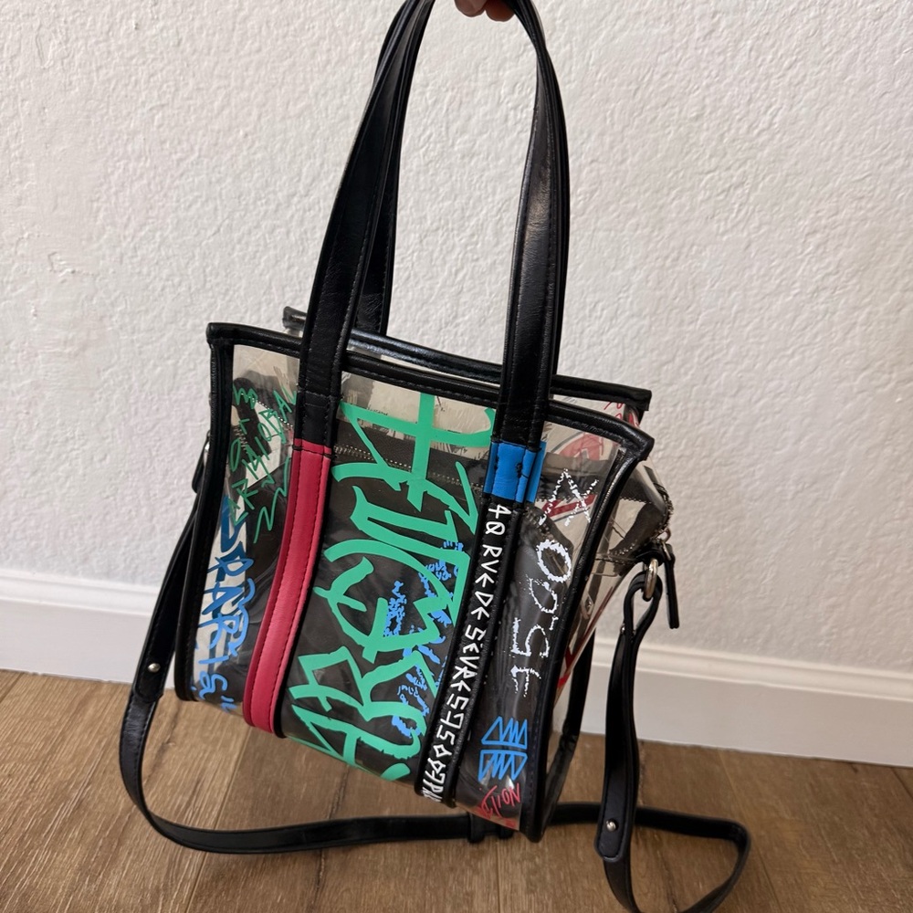 Graffiti style crossbody bag